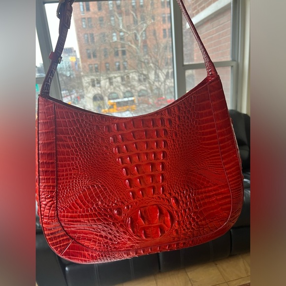 Brahmin Johanna Melbourne Embossed Leather Shoulder Bag - Picture 6 of 16